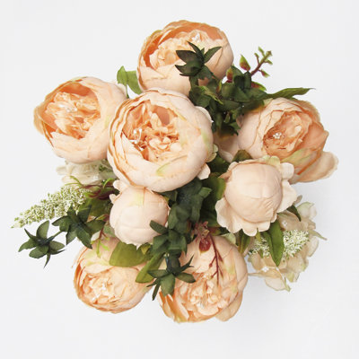 Fabric Peony Arrangement