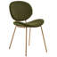 Luana 42cm H Upholstered Metal Upholstered Back Side Chair-121394613