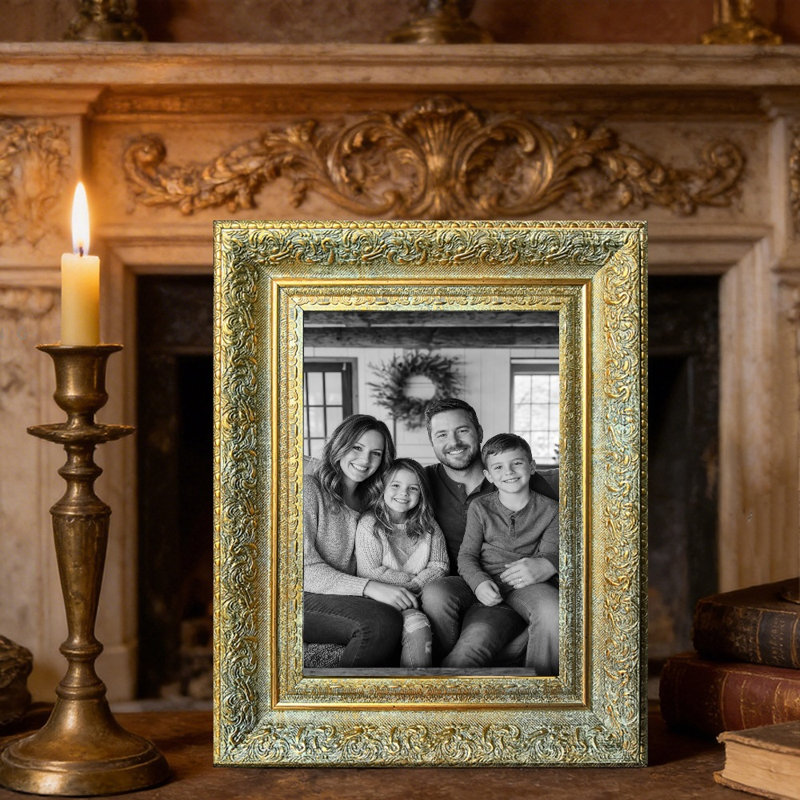 Cadre 3 photos à fixation murale 11 po x 14 po Antique Gold