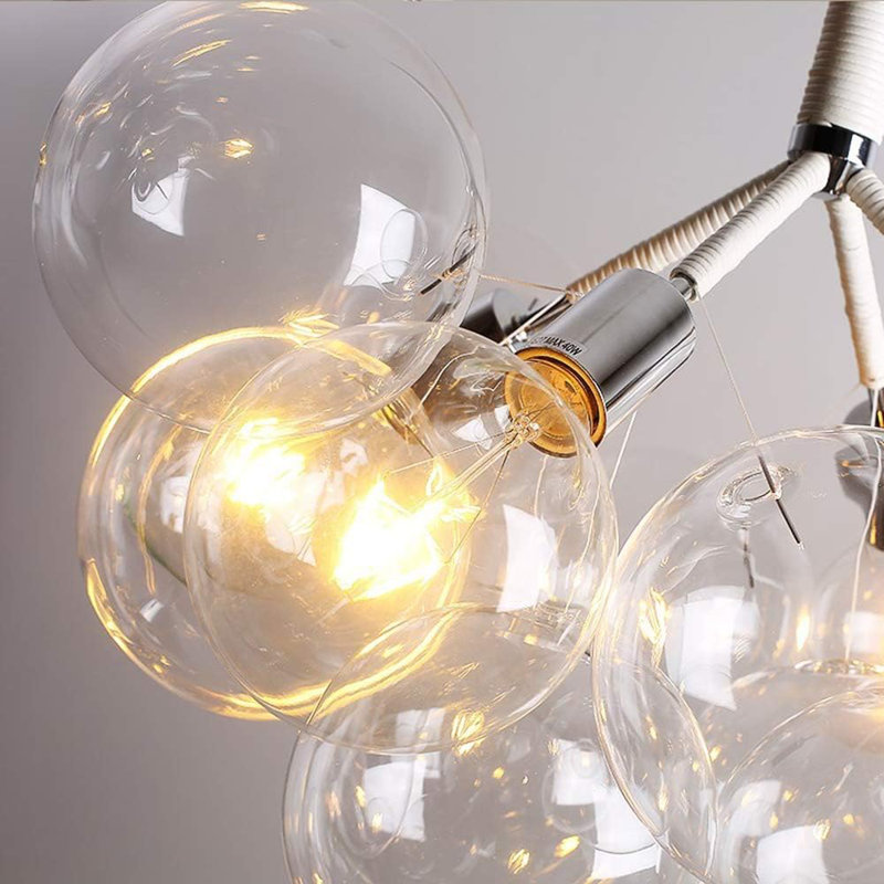 Glass Semi Flush Mount