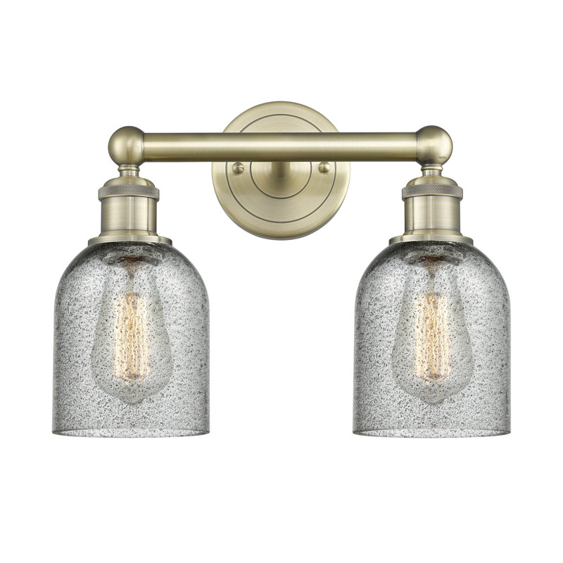 Reiko 2 - Light Dimmable Vanity Light, Charcoal, Antique Brass