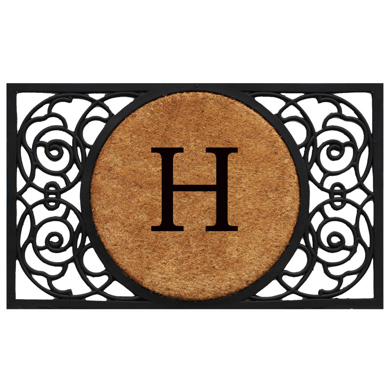 Cermenho Non-Slip Outdoor Doormat, H, Rectangle 18" x 30"