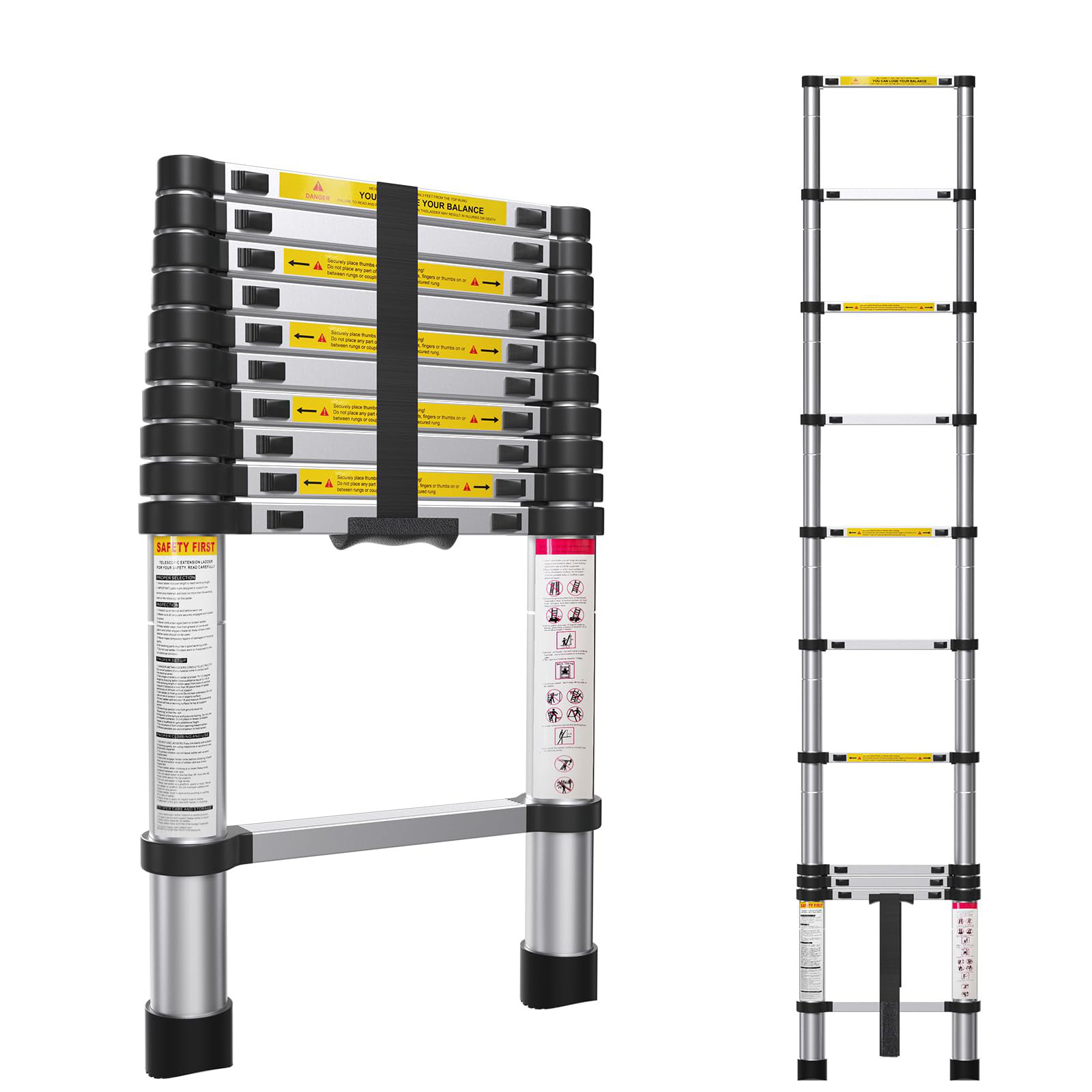 WFX Utility™ Telescoping Ladder,Multi-Purpose Aluminum Extension Ladder ...