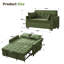 Canapé-lit rembourré 56,9 po avec port USB et poche latérale-1943468794