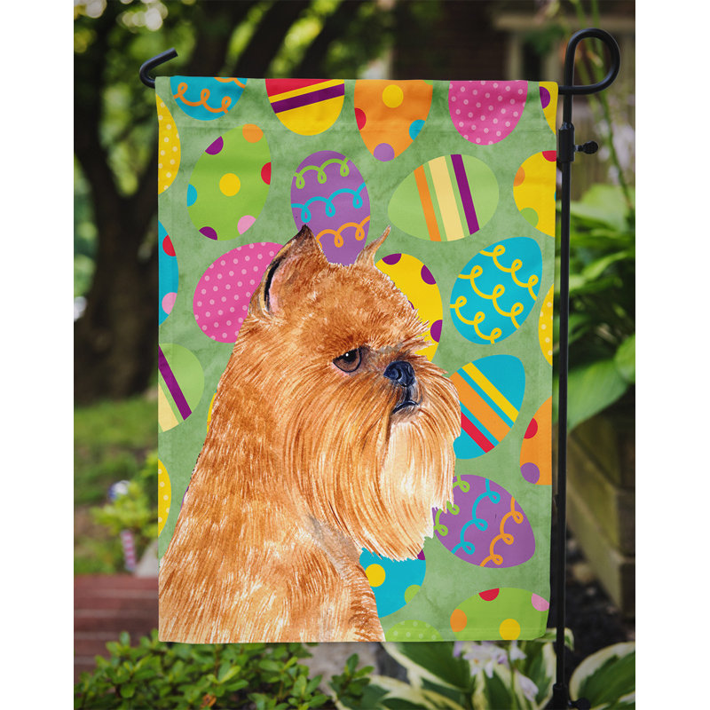 Drapeau de jardin Atara, Griffon bruxellois (brun clair)