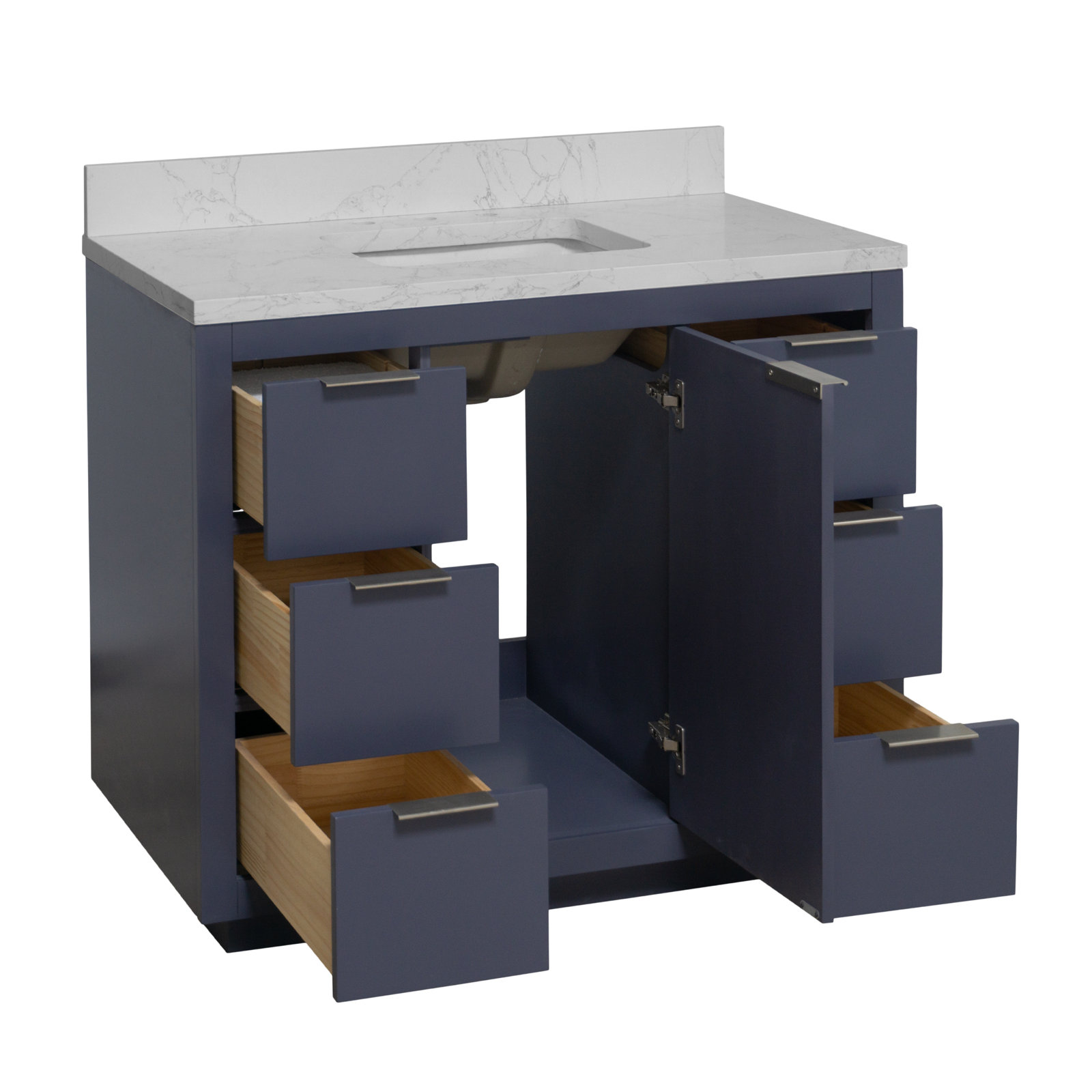 Anastazia 42'' Single Bathroom Vanity, Marine Gray