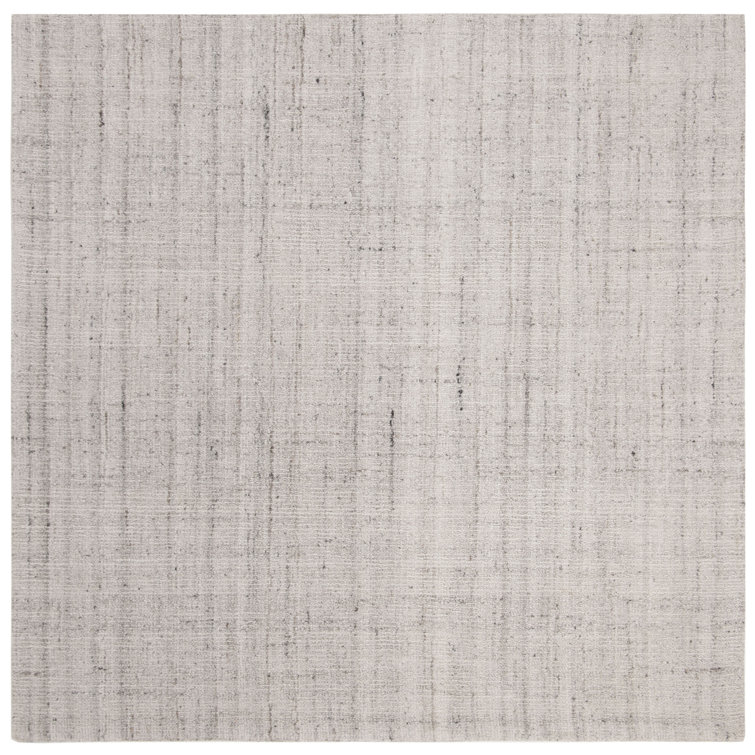 Mcentee Handmade Tufted Light Gray Area Rug