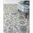 Lugano Hand-Tufted Wool Loop Pile Indoor Rug Traditional Bordered Cream Blue Green-116173803