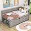 Lit de jour en bois avec tiroirs et tablettes-1888490569-1888490568