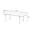 Banc revêtu de velours noir en acier inoxydable argenté-231382056