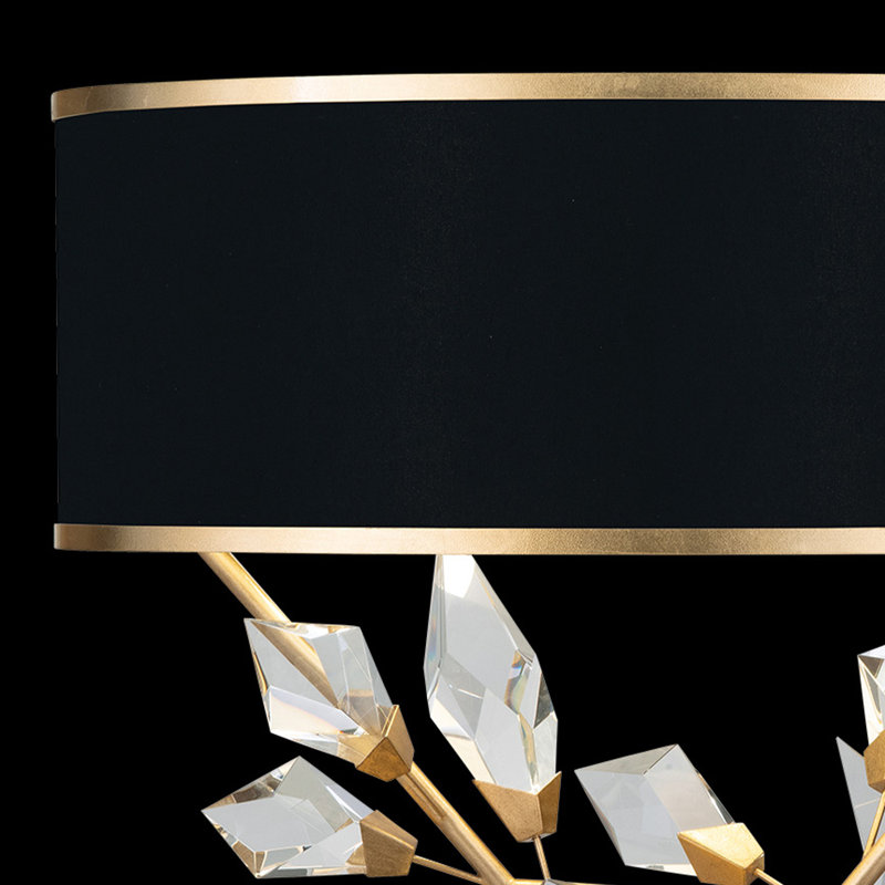 Foret Metal Table Lamp, Black, Gold