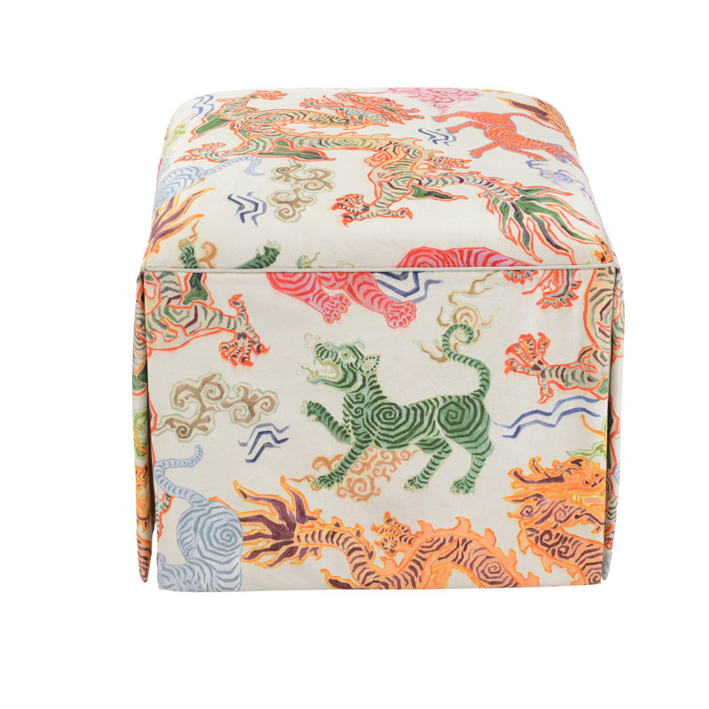 Chelsea Square Ottoman, Tibetan Tiger