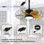 Ventilateur de plafond d'extérieur imperméable à l'eau et à l'épreuve de l'humidité IP65 Nicola