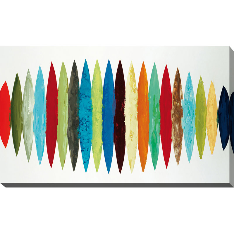« ocean time », reproduction de peinture à l’acrylique sur toile, H 18 po x l 30 po x P 1 po