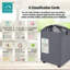 Fabric Rolling Laundry Hamper with Handles-71296954