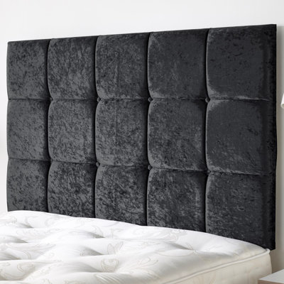 Upholstered Velvet Panel Headboard