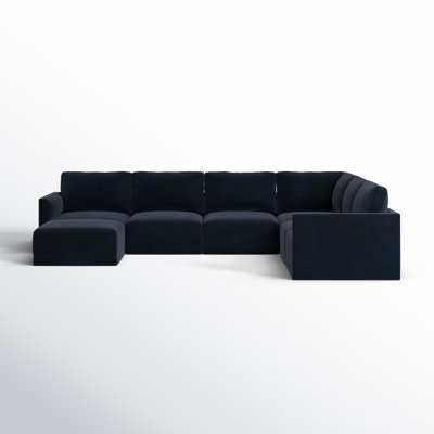 Deirdre Velvet U-Shaped Sectional Reversible