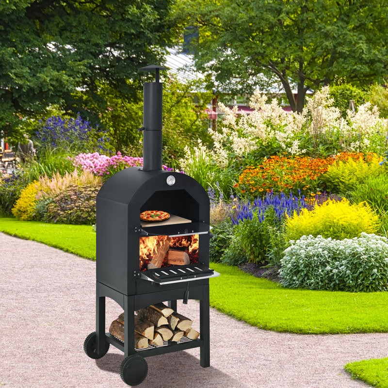 Dakota Fields Breasia Free Standing Wood Burning Pizza Oven