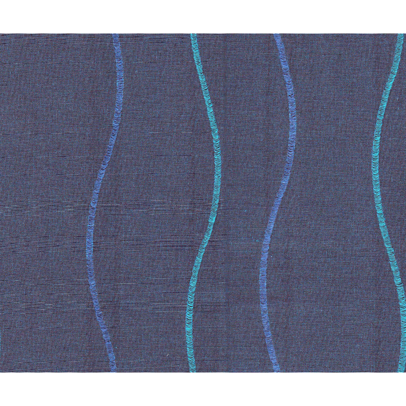 Sepino Room Darkening Curtain Panel Pair Single Panel, 245 H x 60 B cm, Blue / White / Grey