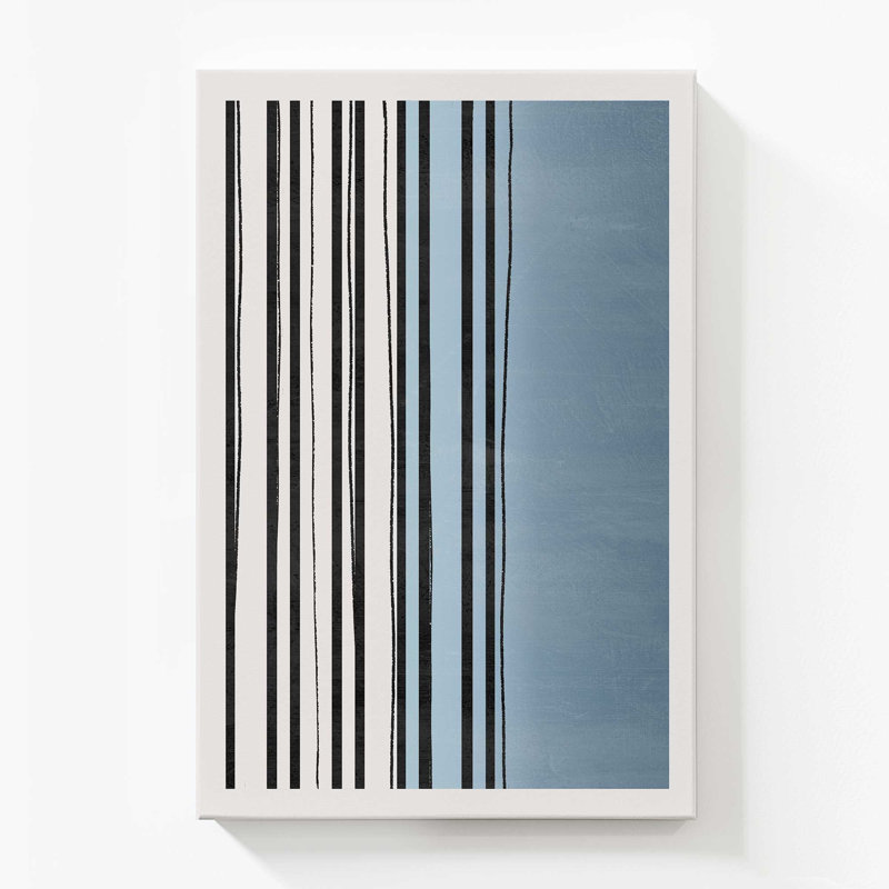 72 "x 48" Twilight Stripes v1, grande impression sur toile, H 54 po x l 36 po