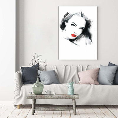 Portrait Of A Woman - Wrapped Canvas Print