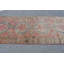 Tapis de couloir antique turc Oushak: tapis de couloir oriental de style rétro avec motif délavé rouge / beige