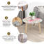 Ensemble de 2 tables basses gigognes Triangle