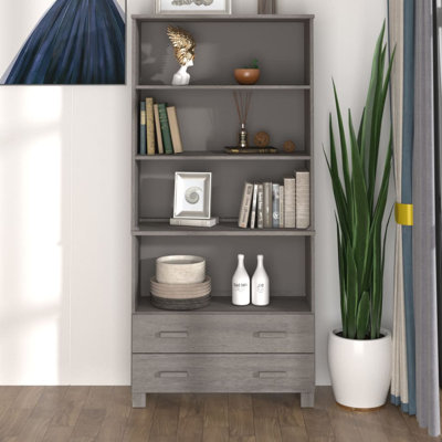 Bibliothèque-armoire avec tablettes de rangement Hamar HAMAR