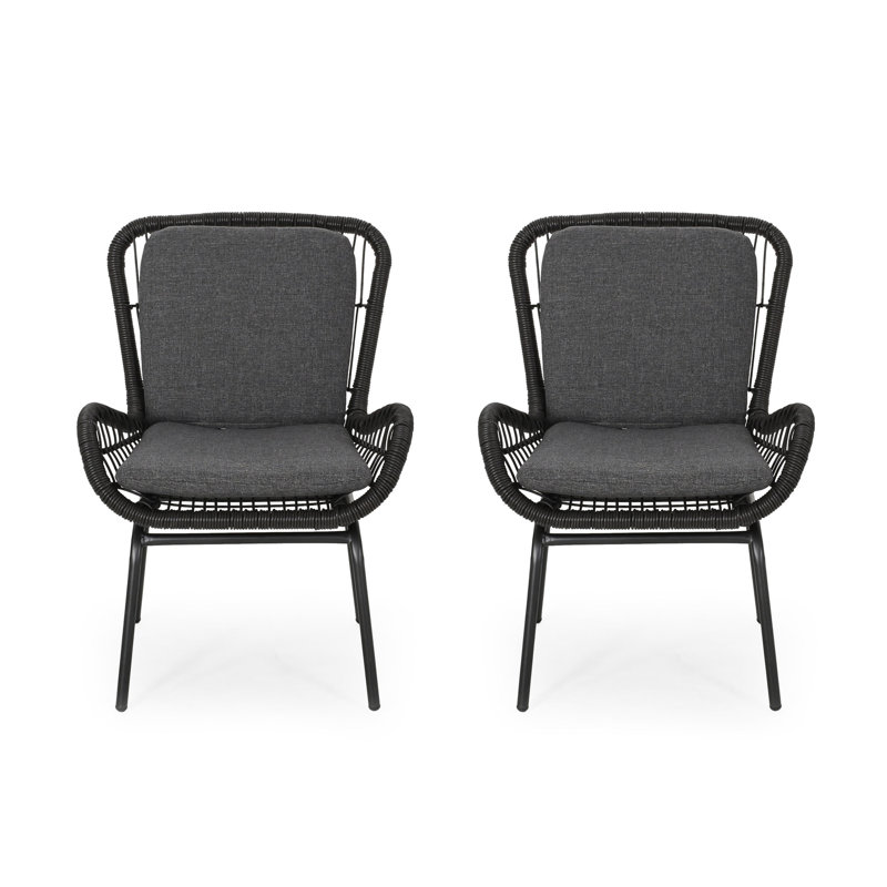 Fashionable Grey Seat Chair With Strong Iron Frame And Cleanable Pad Contemporary Stable Base Covering