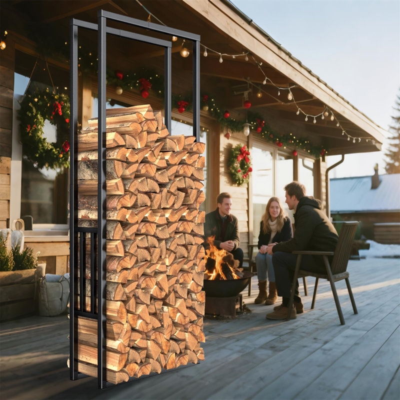 75cm W Metal Log Rack