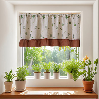 Panneaux de rideaux à cantonnière 23,6 pouces pour petite fenêtre bloquant la lumière avec passe-tringle pour petite fenêtre de salle de bain 3 largeurs au choix