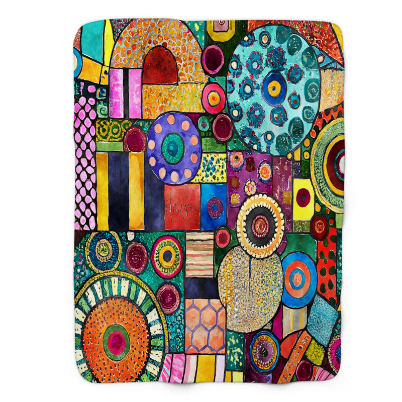 Patchwork Art - 1 Piece Blanket, Twin