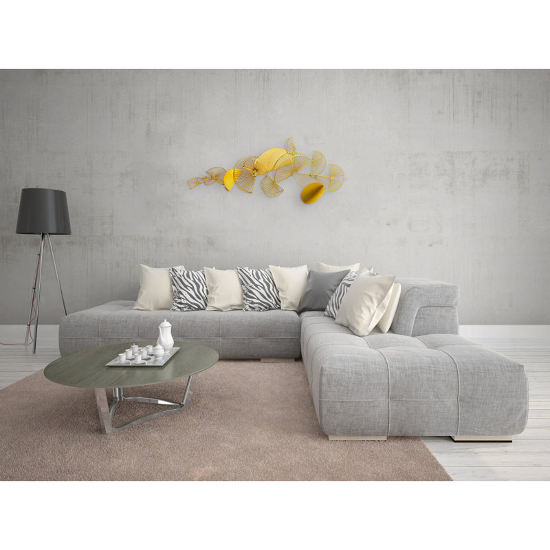 Handmade Glam Abstract Wall Decor on Metal