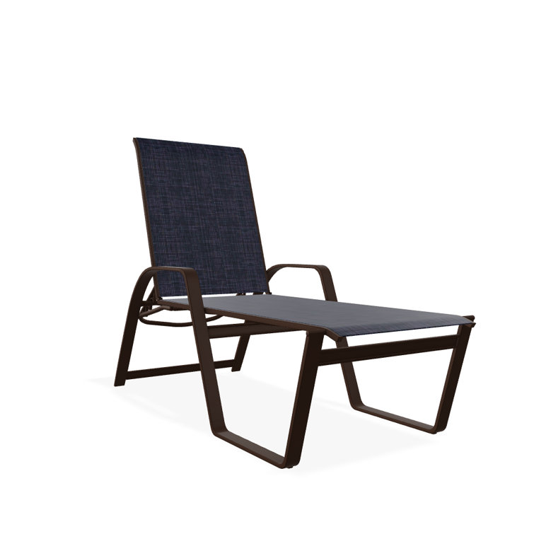 Holna Outdoor Rust-Resistant Metal Chaise Lounge