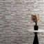 Carrelage mural mosaïque en verre et métal 12 po x 12 po Belfort Taupe