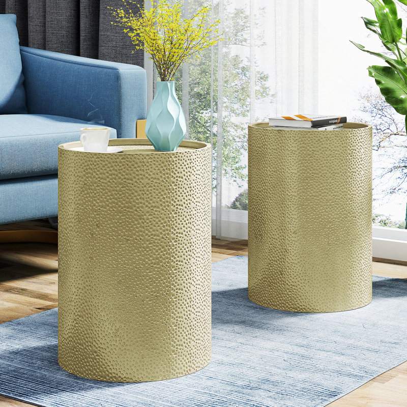 METAL SIDE TABLE