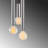 Elegant Scandinavian Chandelier, Adjustable Height, Silver Metal Body | 22 x 22 cm Base Plate | 57.5 in Tall | 3 x E27 Sockets, Max 40W | Perfect for Modern Living Rooms & Dining Areas, Stylish & Functional Design-27782198-27782201