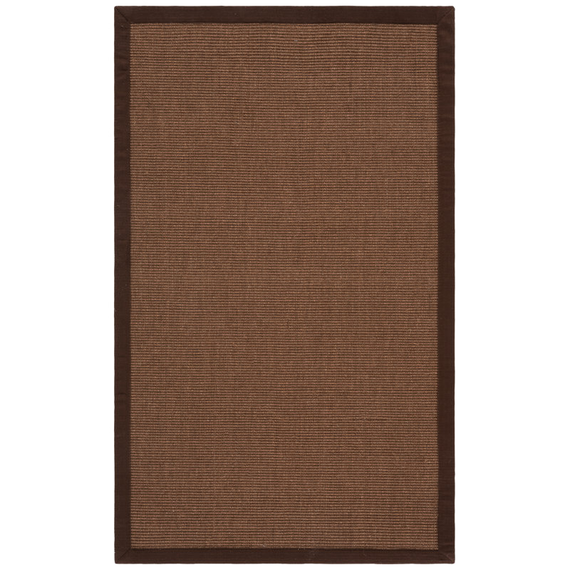 Tapis brun en jute, Rectangulaire 3 pi x 5 pi