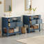 Ensemble de meuble-lavabo 60 po avec lavabo en céramique (séparé), ensemble de meuble-lavabo sur pied simple avec tiroirs, armoire de rangement en bois massif-1738066069