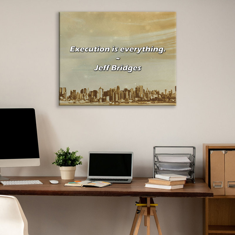 Citation «Arty Exoss» est une œuvre d'art. Toile tendue par Jeff Bridges Gallery, H 17 po x l 24 po