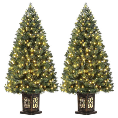54' H Lighted Artificial Christmas Tree