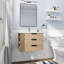 Meuble-lavabo mural simple 30 po avec plateau en résine