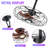 20-Inch Outdoor Plug-In Hanging Caged Ceiling Fan with LED Light, Remote and App Control, Black-133733995-133733992