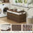 Boho Wicker Storage Trunk,Storage Basket,Bavan Rattan Basket
