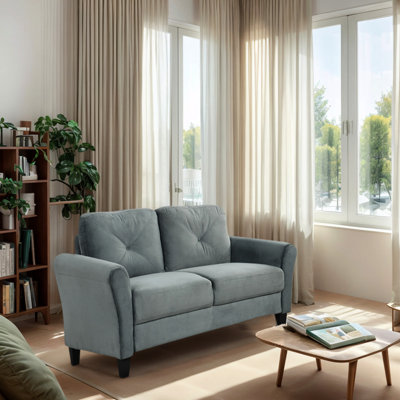 High - End 2 Seat With Gray Velvet Fabric, Thickened Cushions, Detachable Parts And Modular Versatility Comfort Driven Upholstery, Smart Design Versatile Configuration For Office
