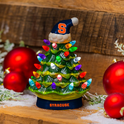Syracuse University 8" LED Ceramic Christmas Tree