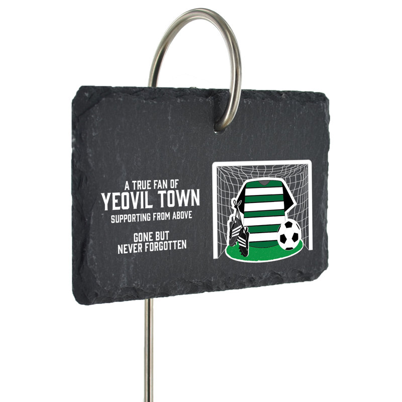 Boycie Yeovil Town Fan Football Slate Grave Marker Memorial Plaque