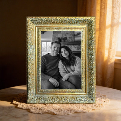 Cadre photo antique de style rétro de 8 po x 10 po 1PC avec forme antique classique