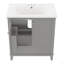 Ensemble de meuble-lavabo 30 po avec lavabo, armoire de salle de bain multifonctionnelle avec portes et tiroir, structure solide et panneau de fibres à densité moyenne-1761226080