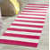 Brookvale Striped Hand-Woven Cotton Red/White Area Rug